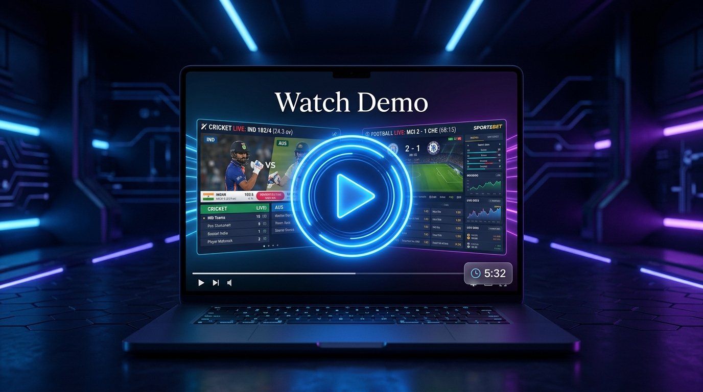 Website Demo Video Screen